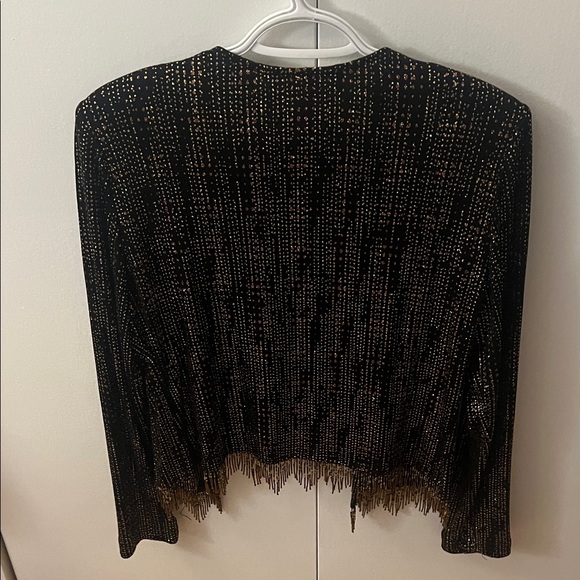 Joseph Ribkoff Black and Gold Jacket - Picture 4 of 4